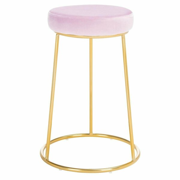 Safavieh Kellie Round Counter Stools Lilac & Gold BST7507A